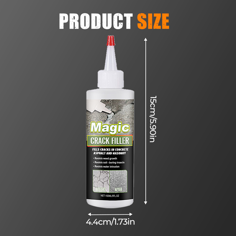 Wasserdichter, hochelastischer Rissfüller für Beton