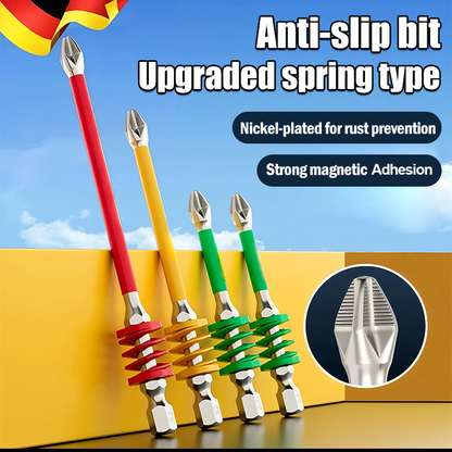🌞Sommer-Schnäppchen🔥Magnetischer Anti-Rutsch-Kreuzschlitz-Bit mit Feder