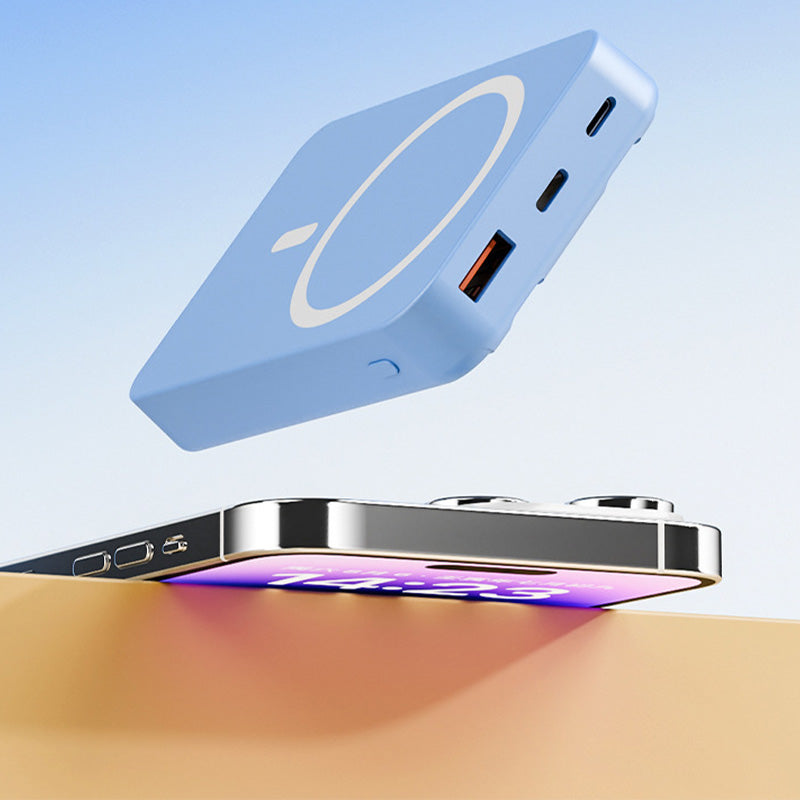 🔋 Magnetisches Mini-Powerbank mit Ständer – 10000 mAh, kabelloses Laden, dünn & leicht, schnelle USB-C-Ladung 📱✨