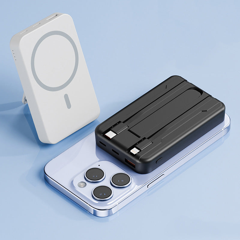🔋 Magnetisches Mini-Powerbank mit Ständer – 10000 mAh, kabelloses Laden, dünn & leicht, schnelle USB-C-Ladung 📱✨