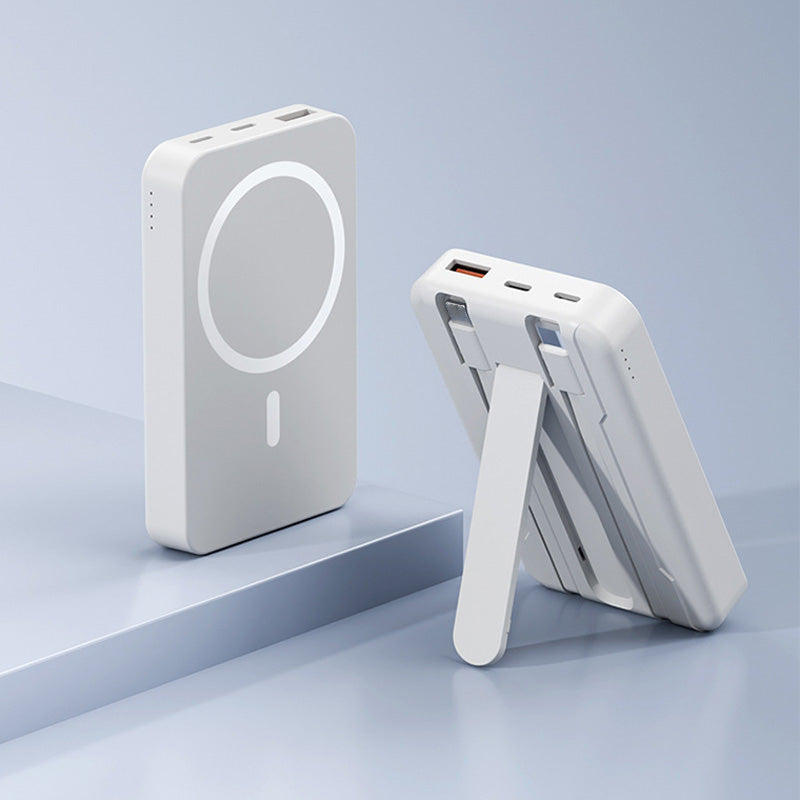 🔋 Magnetisches Mini-Powerbank mit Ständer – 10000 mAh, kabelloses Laden, dünn & leicht, schnelle USB-C-Ladung 📱✨