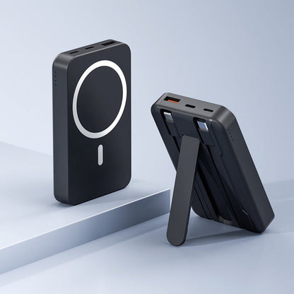 🔋 Magnetisches Mini-Powerbank mit Ständer – 10000 mAh, kabelloses Laden, dünn & leicht, schnelle USB-C-Ladung 📱✨