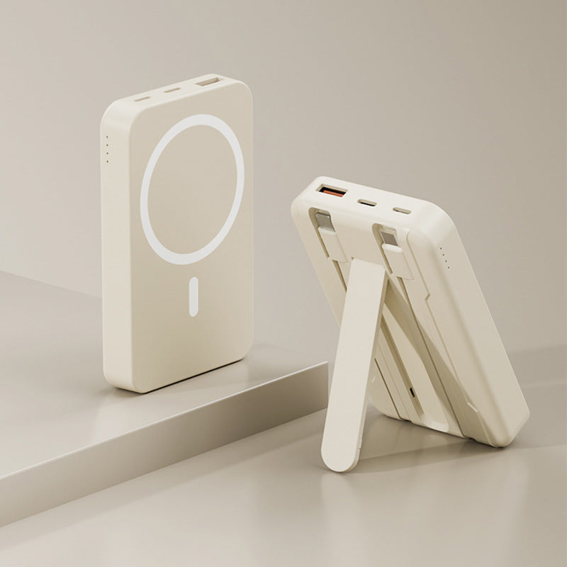 🔋 Magnetisches Mini-Powerbank mit Ständer – 10000 mAh, kabelloses Laden, dünn & leicht, schnelle USB-C-Ladung 📱✨