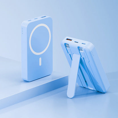 🔋 Magnetisches Mini-Powerbank mit Ständer – 10000 mAh, kabelloses Laden, dünn & leicht, schnelle USB-C-Ladung 📱✨