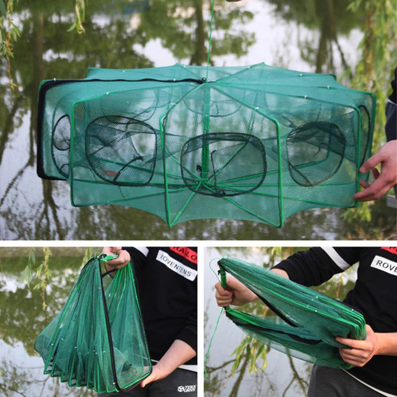 🥳2026 HEISSER VERKAUF🥳💞Über 50.000 verkauft!🦀🦐 50 % RABATT! Automatische, faltbare Fischfalle – Verdicktes Netz, rostfreier Stahl. Reißverschlussöffnung für einfaches Entnehmen. Verdoppelt Ihren Fang mühelos. 🏆🌊