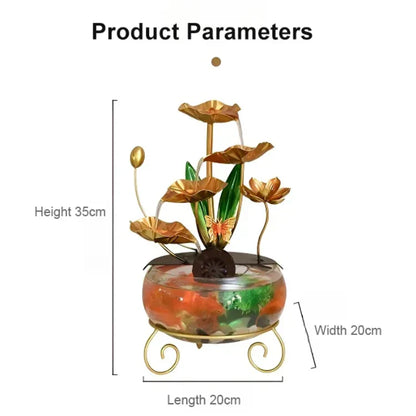 Luxuriöses kreatives Lotus-Fischglas-Ornament
