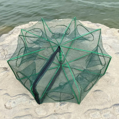 🚨 50% RABATT! 🚨 Automatisches Klapp-Netz für Angler - Verstärktes Fangnetz aus Nylon, Keschernetz mit Teleskopstiel 🎣✨