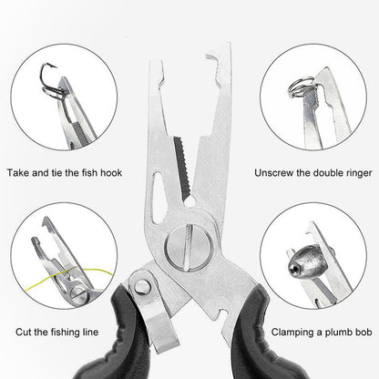 Multifunktionales Angelzangenset (Zange + Sicherungsband)