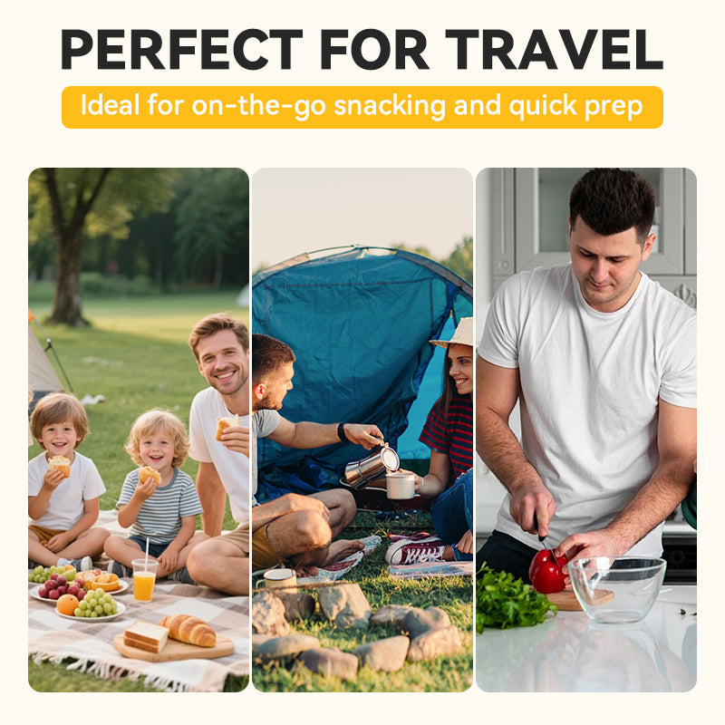 3-in-1-Mini-Obstschäler und -Messer mit einziehbarer Klinge