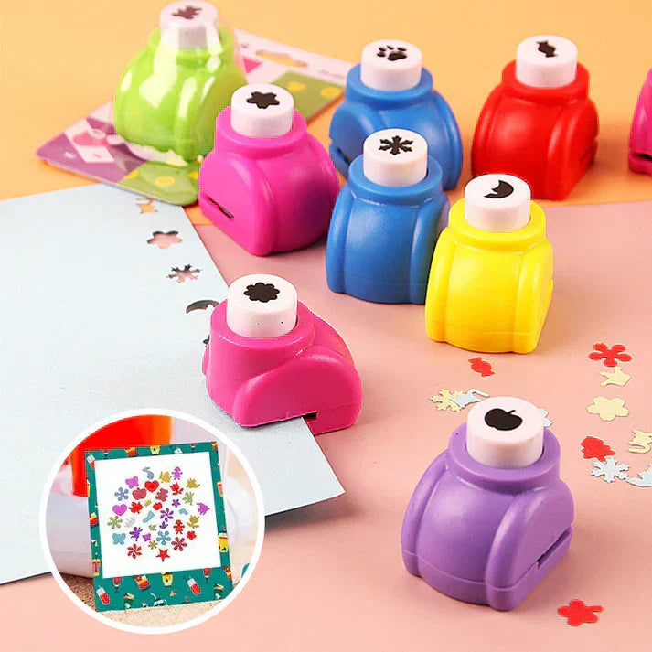 🎨 40% RABATT! ✂️ Kreatives Bastelset mit Locher für Kinder – Sicher, Pädagogisch & Stundenlanger Kreativspaß 🧒