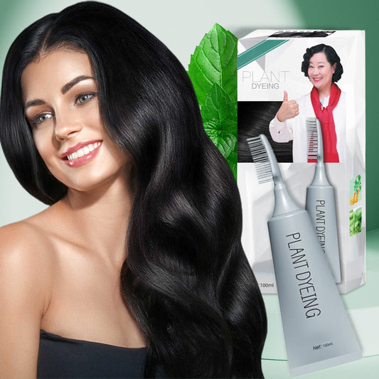 💇‍♀️ KAUFE 2 ERHALTE 1 GRATIS! ✨ Deutsche Pflanzenhaarfarbe für Salon-Perfekte Wurzeln – 100% Pflanzenkraft, Einfache Anwendung & Deckt Graues Haar In 5 Minuten 🌿