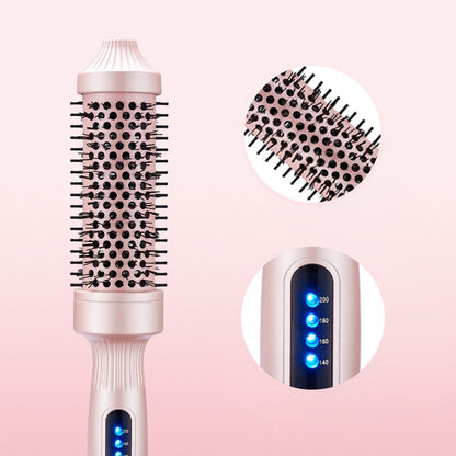 💇‍♀️🔥 32mm Ionen-Heizbürste – Locken & Volumen in 5min, glättet & stylt ohne Schäden ✨💨