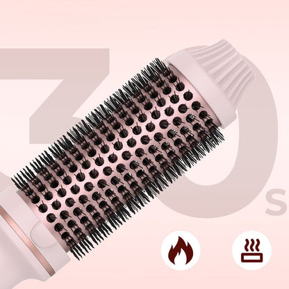 💇‍♀️🔥 32mm Ionen-Heizbürste – Locken & Volumen in 5min, glättet & stylt ohne Schäden ✨💨