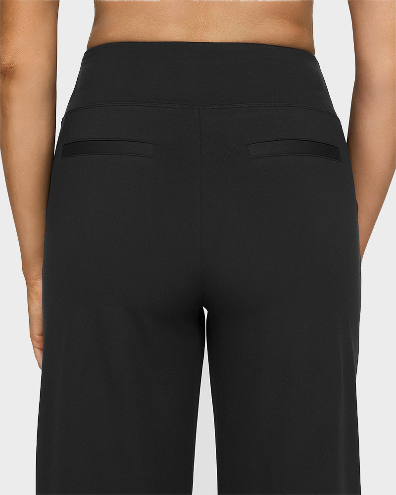 💖LAST-DAY-AKTION – 50 % RABATT 💖 Lässige Yoga-Hose mit weitem Bein für Damen mit hoher Taille und Stretch