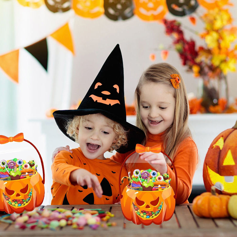 💥 50% Rabatt! 🎃 Halloween-Geschenktüten – 10 Stück, transparentes Kürbis-Design. Mit Reißverschluss & stabilem Henkel. PP-Material. Perfekt für Trick-or-Treat & Party-Goodies 🍬