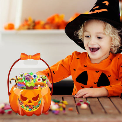 💥 50% Rabatt! 🎃 Halloween-Geschenktüten – 10 Stück, transparentes Kürbis-Design. Mit Reißverschluss & stabilem Henkel. PP-Material. Perfekt für Trick-or-Treat & Party-Goodies 🍬