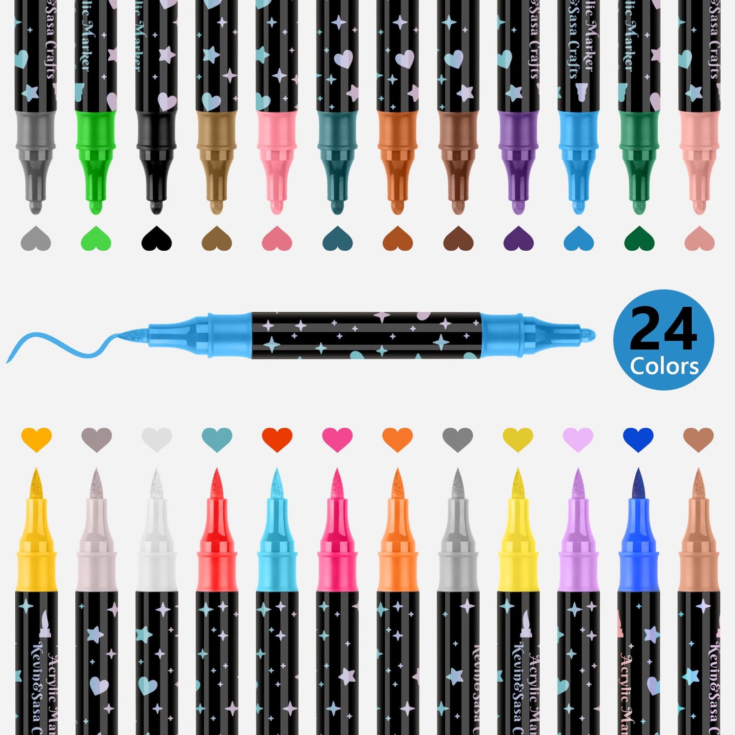 🔥Weihnachtsangebot  50 % RABATT🎁Dual-Tip Glitter Marker Pen