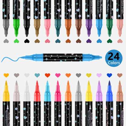 🔥Weihnachtsangebot  50 % RABATT🎁Dual-Tip Glitter Marker Pen