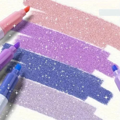 🔥Weihnachtsangebot  50 % RABATT🎁Dual-Tip Glitter Marker Pen