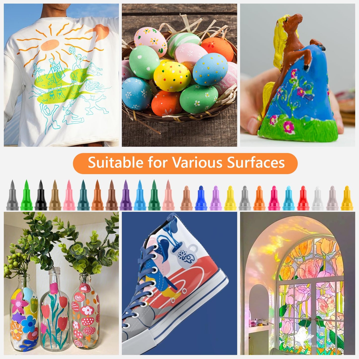 🔥Weihnachtsangebot  50 % RABATT🎁Dual-Tip Glitter Marker Pen