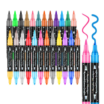 🔥Weihnachtsangebot  50 % RABATT🎁Dual-Tip Glitter Marker Pen