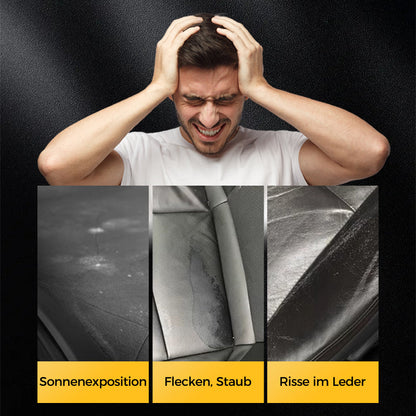 🧼 KAUFEN 2 ERHALTEN 3! ✨ Reinigungs- & Pflegecreme für Leder - Tiefenreinigung mit Natürlichen Ölen für Möbel, Autositze & Accessoires 🛋️🌟