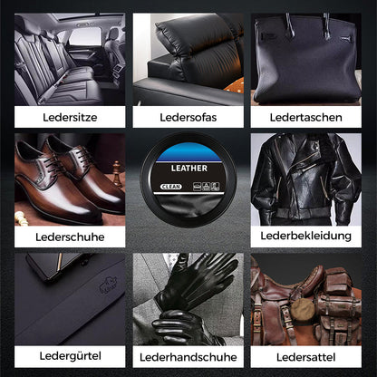 🧼 KAUFEN 2 ERHALTEN 3! ✨ Reinigungs- & Pflegecreme für Leder - Tiefenreinigung mit Natürlichen Ölen für Möbel, Autositze & Accessoires 🛋️🌟