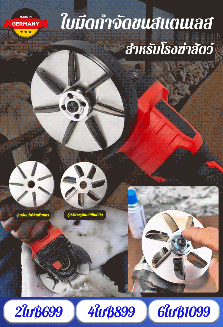 Arbeitssparende Schweinehaarentferner-Schaberscheibe