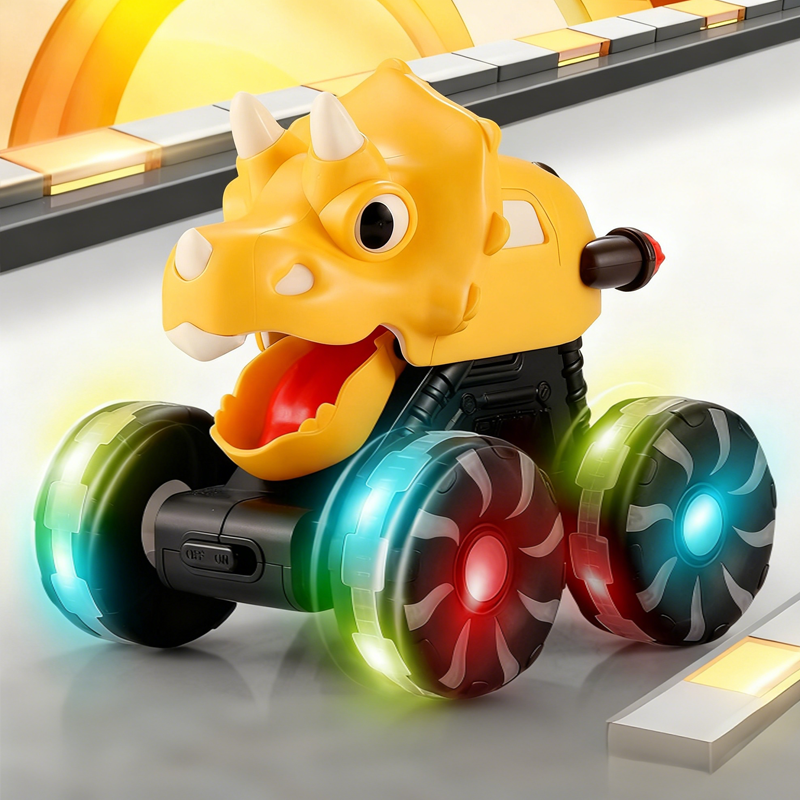 🦖🚙Press & Go Dinosaurier-Spielzeugauto mit Lichtern🎁
