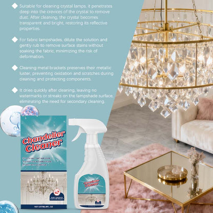💡50 % RABATT🧼 Reinigungsspray für Leuchten | Kraftvolle Fleckenentfernung · Für alle Materialien geeignet, hinterlässt keine Rückstände · Schützt Metall vor Oxidation · Geeignet für Kronleuchter und dekorative Leuchten