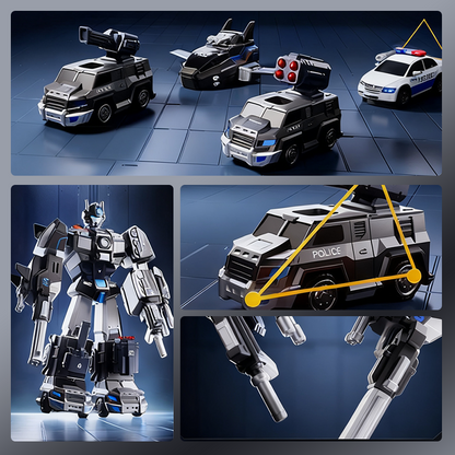 💥 ZEITLICH BEGRENZTES ANGEBOT! 🔥9-in-1 magnetisches transformierendes Auto- und Roboterspielzeug