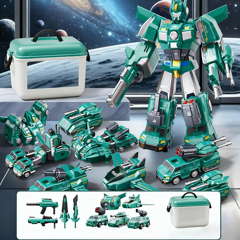 💥 ZEITLICH BEGRENZTES ANGEBOT! 🔥9-in-1 magnetisches transformierendes Auto- und Roboterspielzeug