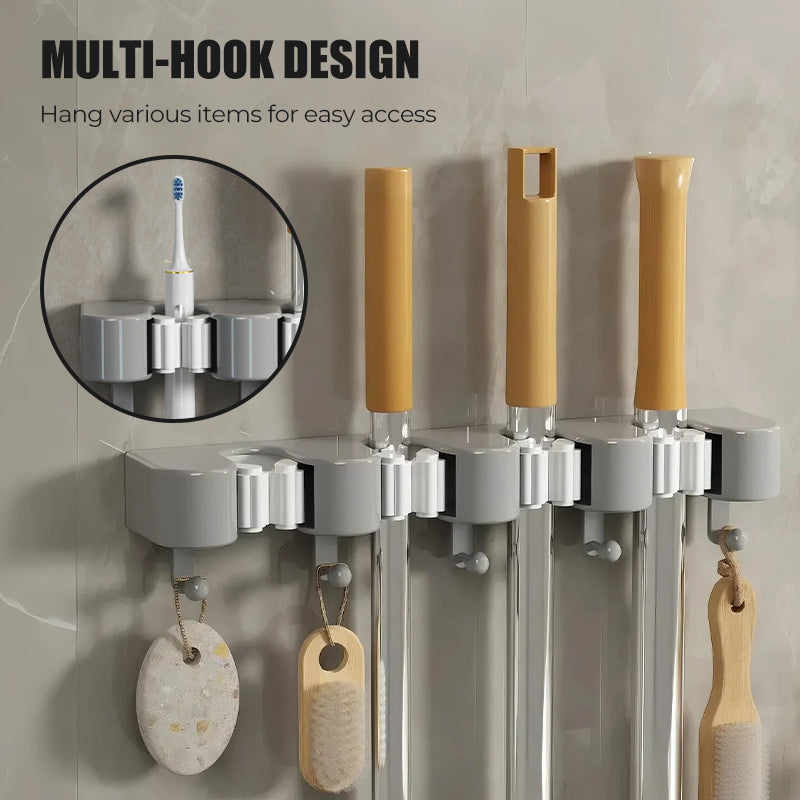 Wandhalterung für Mopp und Besen