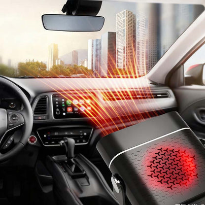 📢📢50 %  RABATT !! ⏰ 2-in-1 Tragbare Autheizung - 360° Drehung & Doppelspannung (12V/24V) für Schnelles Entfrosten und Heizen 🚗❄️