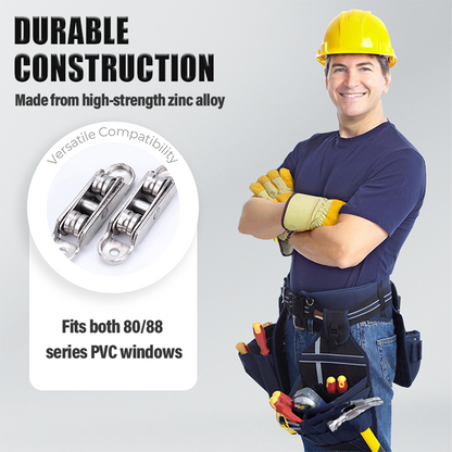 💥2025 Neues Upgrade⚡80/88 Riemenscheibe aus Zinklegierung für PVC-Fenster und -Türen