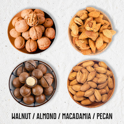 🔥 50 % RABATT! ✨ Leichter manueller Nussknacker – Spritzschutz, Aluminium und Edelstahl, einfach zu verwenden für Nüsse und Mandeln 🥜⚙️