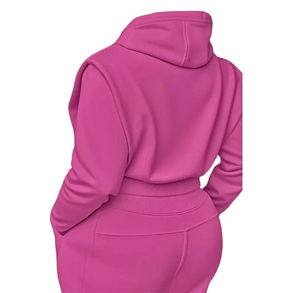 🎉🎉2-teiliges Rippstrick-Langarm-Crop-Top mit Weitbeinhose als abgestimmtes Lounge-Outfit🎈🎈