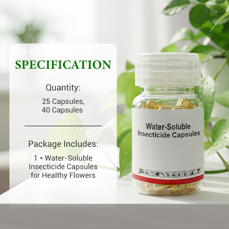 Wasserlösliche Insektizid-Kapseln für gesunde Blumen