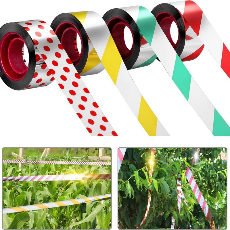 Doppelseitiges Reflektorband gegen Vögel