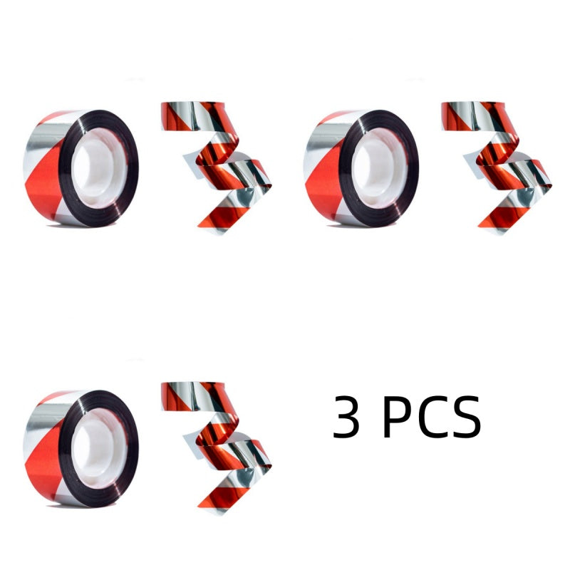 Doppelseitiges Reflektorband gegen Vögel