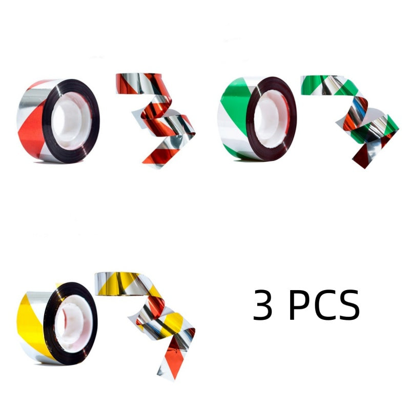 Doppelseitiges Reflektorband gegen Vögel