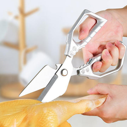 ✂️ 50% RABATT! ✨ MULTIFUNKTIONSCHEERE - Hochleistungs-Küchen- & Geflügelschere, Rutschfester Griff, Zerkleinert Kräuter & Nüsse, Spülmaschinenfest 🍗🌿