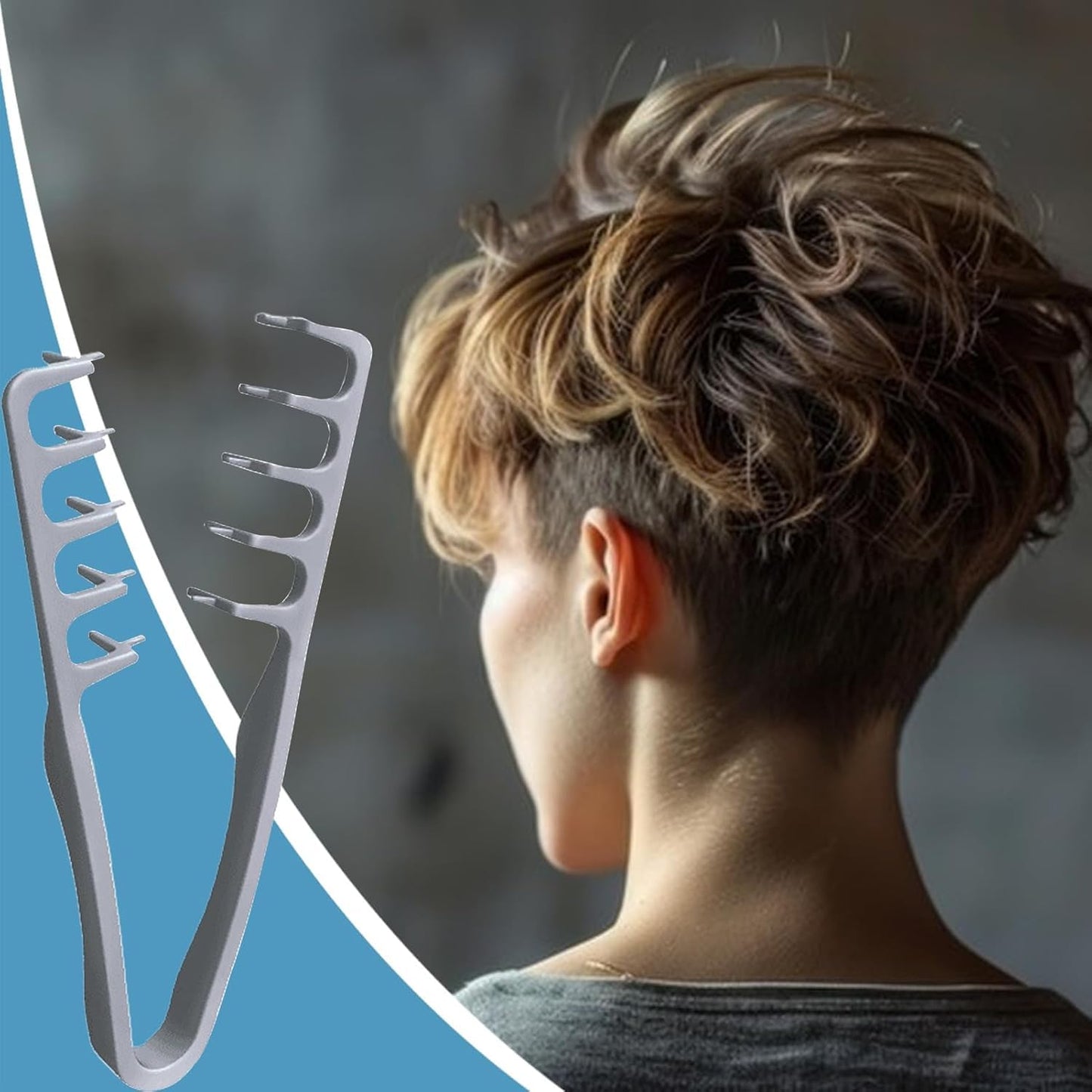 Weitgezinkter Volumenkamm – Professioneller Stylingkamm für Damen und Herren
