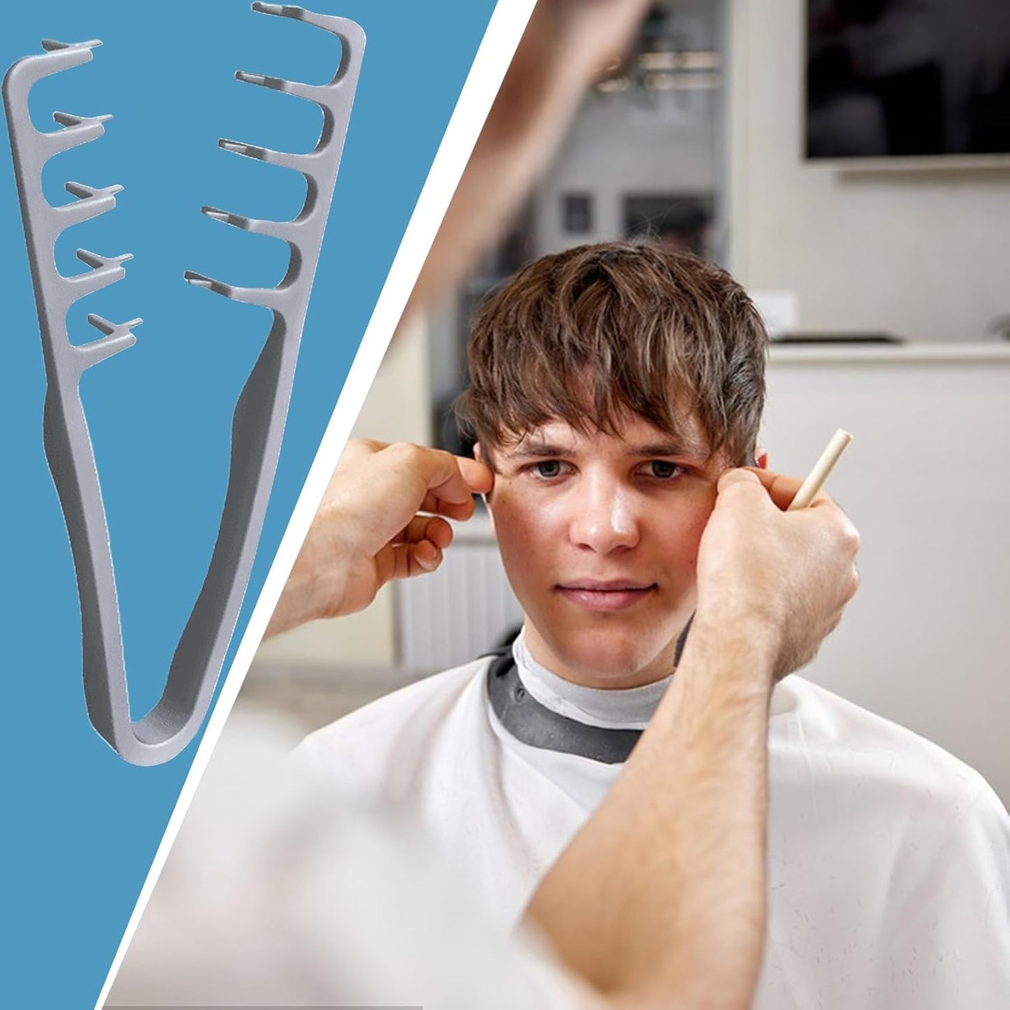 Weitgezinkter Volumenkamm – Professioneller Stylingkamm für Damen und Herren