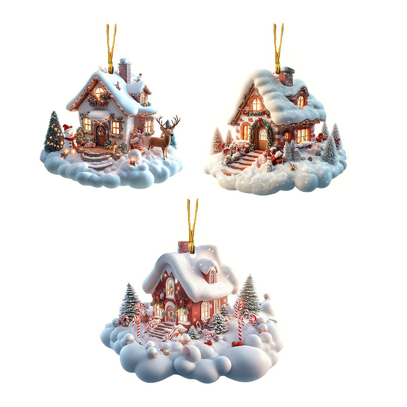 Magisches Weihnachtshaus-Anhänger