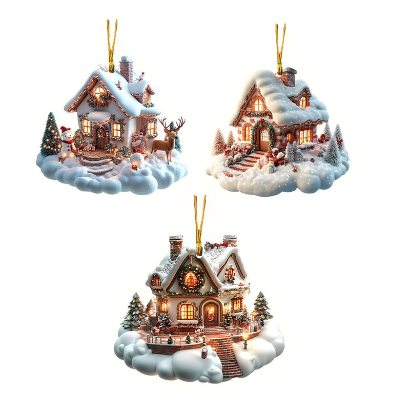 Magisches Weihnachtshaus-Anhänger