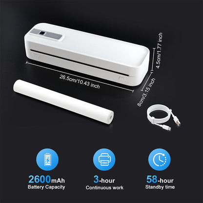 🖨️ 50 % Rabatt! ✨ Tragbarer Bluetooth-Drucker – Drucken Sie kabellos von Ihrem Smartphone, kompakt und tragbar, perfekt für Reisen und Studium, ideal zum Drucken von Fotos und Notizen 📱✨