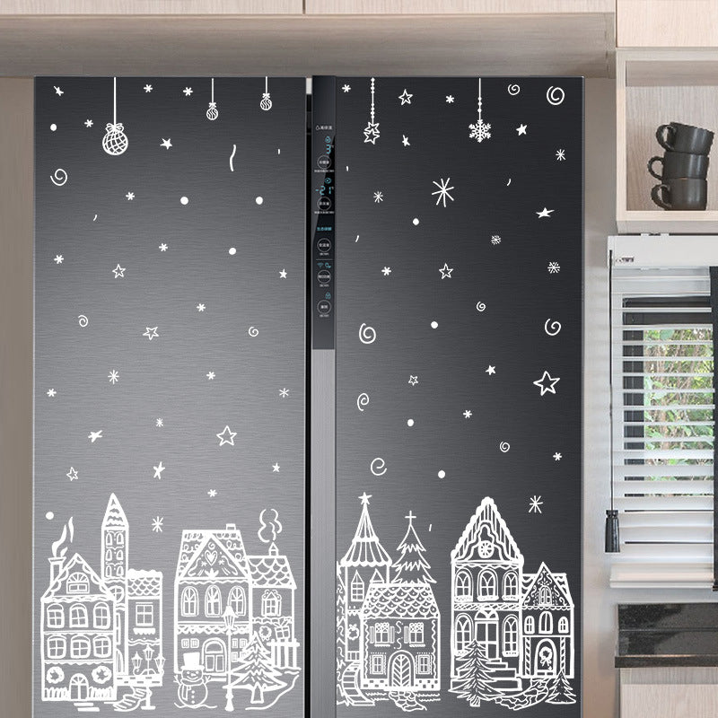 🎅Frühweihnachtsangebote – 50 % RABATT🎄Weihnachtsdorf-Fensterbilder-Set