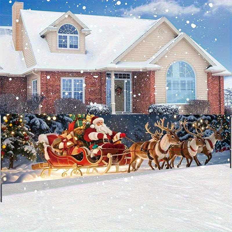 🔥Black-Friday-Mega-Angebot – 50 % Rabatt!🔥Weihnachtsbanner für draußen zum Aufhängen