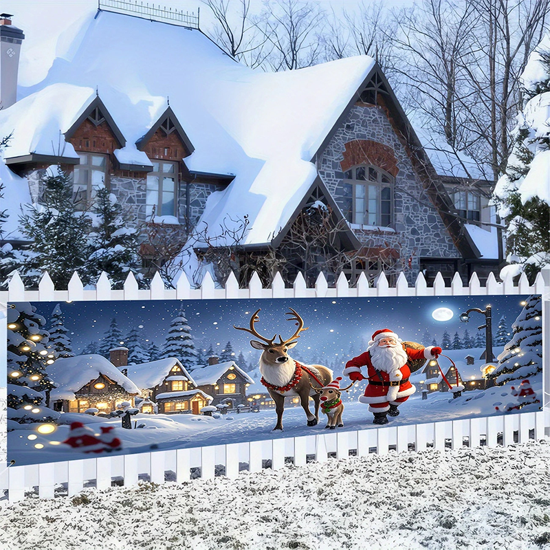 🔥Black-Friday-Mega-Angebot – 50 % Rabatt!🔥Weihnachtsbanner für draußen zum Aufhängen